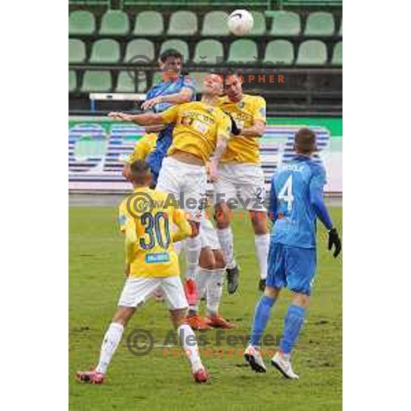 in action during Prva Liga Telekom Slovenije 2020-2021 football match between Bravo and Domzale in Ljubljana, Slovenia on December 9, 2020