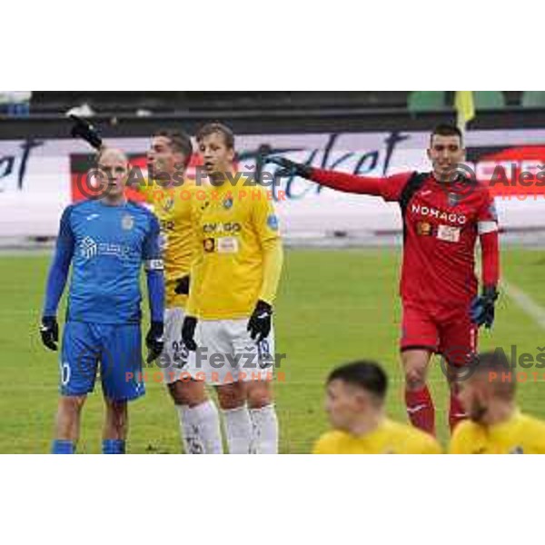 in action during Prva Liga Telekom Slovenije 2020-2021 football match between Bravo and Domzale in Ljubljana, Slovenia on December 9, 2020
