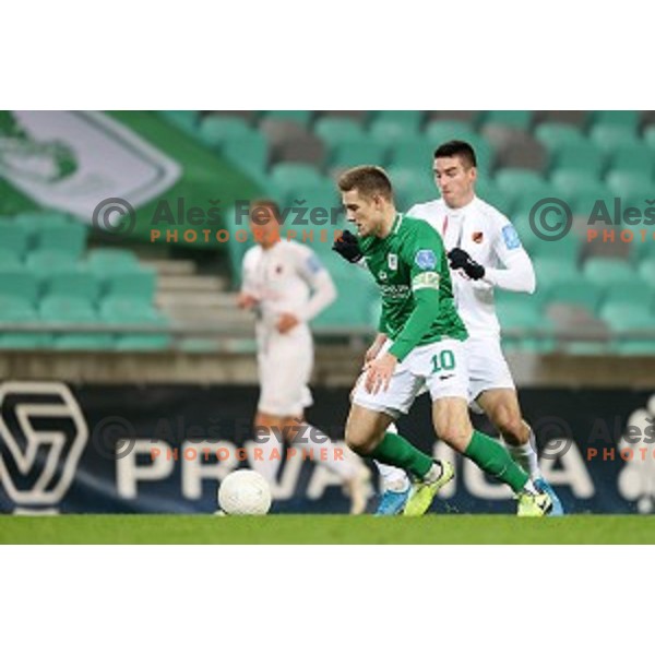 Timi Max Elsnik of Olimpija in action during Prva Liga Telekom Slovenië 2020-2021 football match between Olimpija and Tabor in SRC Stozice, Ljubljana, Slovenia on December 12, 2020