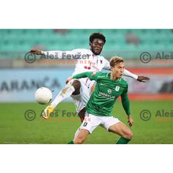 Ivan Mocinic in action during Prva Liga Telekom Slovenië 2020-2021 football match between Olimpija and Tabor in SRC Stozice, Ljubljana, Slovenia on December 12, 2020