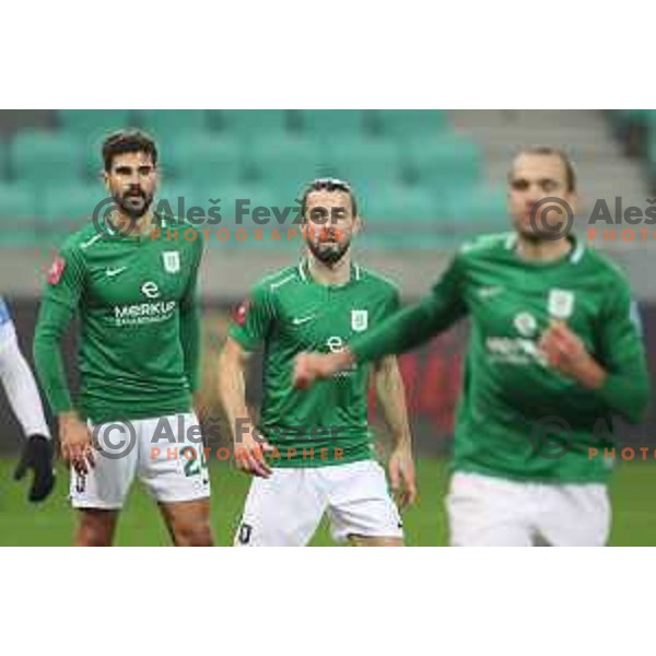Ante Vukusic of Olimpija in action during Prva Liga Telekom Slovenië 2020-2021 football match between Olimpija and Tabor in SRC Stozice, Ljubljana, Slovenia on December 12, 2020