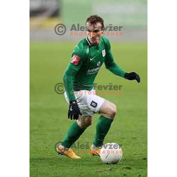 Djordje Ivanovic of Olimpija in action during Prva Liga Telekom Slovenijë 2020-2021 football match between Olimpija and Tabor in SRC Stozice, Ljubljana, Slovenia on December 12, 2020