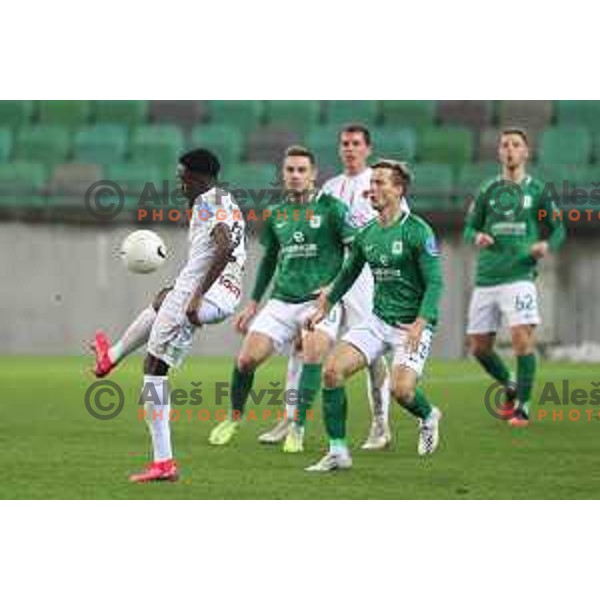 Ivan Mocinic in action during Prva Liga Telekom Slovenië 2020-2021 football match between Olimpija and Tabor in SRC Stozice, Ljubljana, Slovenia on December 12, 2020