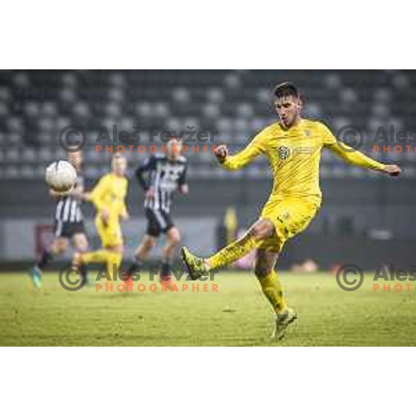 in action during Prva liga Telekom Slovenije football match between Mura and Aluminij in Fazanerija, Murska Sobota, Slovenia on December 13, 2020