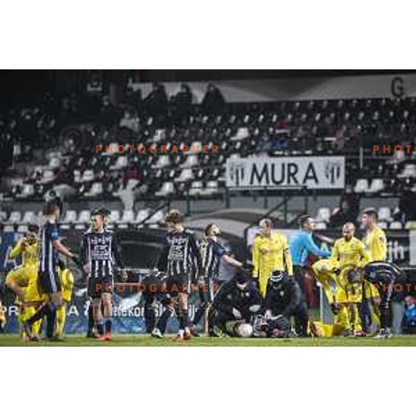 in action during Prva liga Telekom Slovenije football match between Mura and Aluminij in Fazanerija, Murska Sobota, Slovenia on December 13, 2020