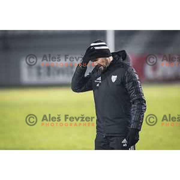 Ante Simundza, head coach of Mura during Prva liga Telekom Slovenije football match between Mura and Aluminij in Fazanerija, Murska Sobota, Slovenia on December 13, 2020