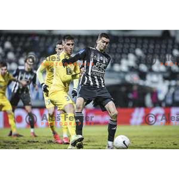 in action during Prva liga Telekom Slovenije football match between Mura and Aluminij in Fazanerija, Murska Sobota, Slovenia on December 13, 2020