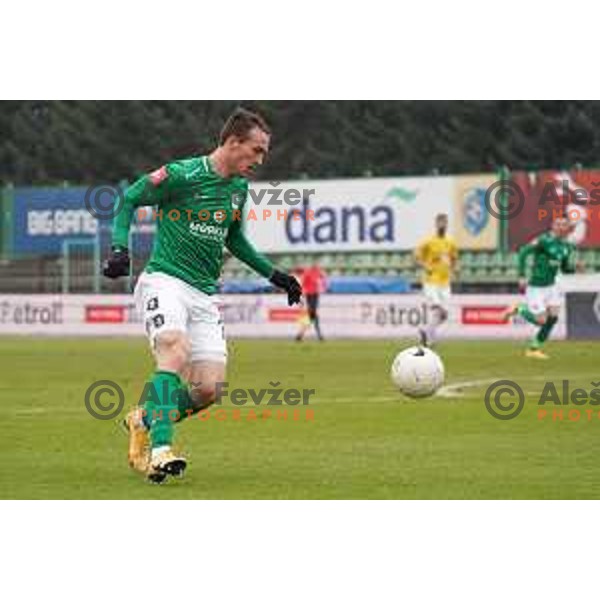 Djordje Ivanovic in action during Prva Liga Telekom Slovenije 2020-2021 football match between Bravo and Olimpija in Ljubljana, Slovenia on December 15, 2020