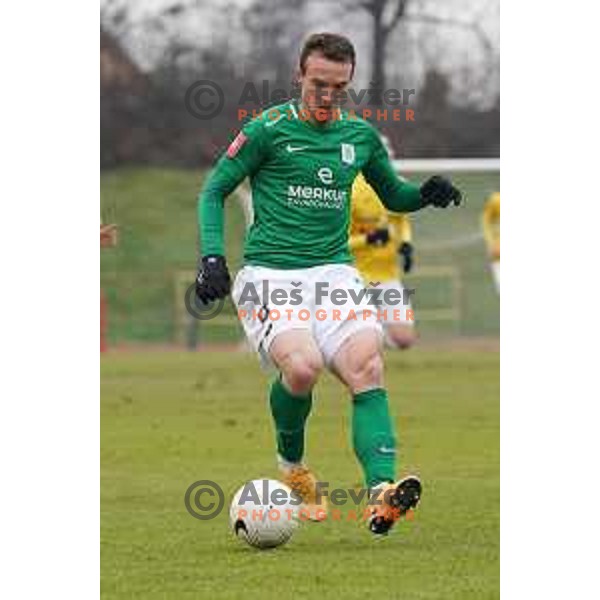 Djordje Ivanovic in action during Prva Liga Telekom Slovenije 2020-2021 football match between Bravo and Olimpija in Ljubljana, Slovenia on December 15, 2020