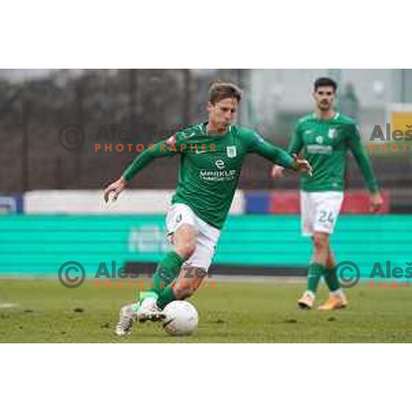 Ivan Mocinic of Olimpija in action during Prva Liga Telekom Slovenije 2020-2021 football match between Bravo and Olimpija in Ljubljana, Slovenia on December 15, 2020