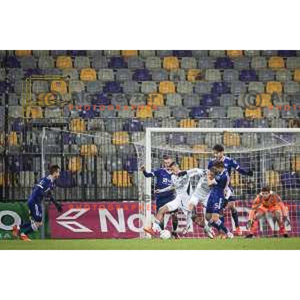 in action during Prva liga Telekom Slovenije football match between Maribor and Mura in Ljudski vrt, Maribor, Slovenia on December 17, 2020
