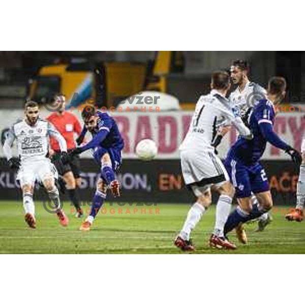 Aljosa Matko in action during Prva liga Telekom Slovenije football match between Maribor and Mura in Ljudski vrt, Maribor, Slovenia on December 17, 2020