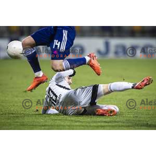 Nino Kouter in action during Prva liga Telekom Slovenije football match between Maribor and Mura in Ljudski vrt, Maribor, Slovenia on December 17, 2020