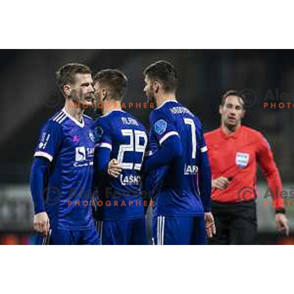 Aleks Pihler in action during Prva liga Telekom Slovenije football match between Maribor and Mura in Ljudski vrt, Maribor, Slovenia on December 17, 2020