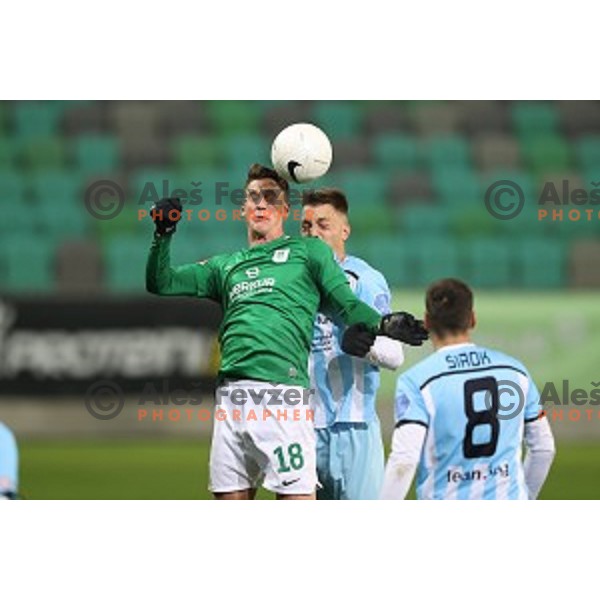  in action during Prva Liga Telekom Slovenije 2020-2021 football match between Olimpija and Gorica in SRC Stozice, Ljubljana, Slovenia on December 19, 2020