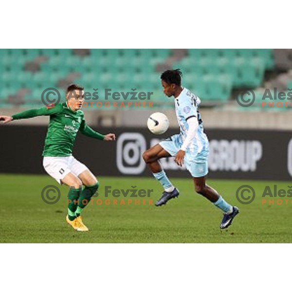  in action during Prva Liga Telekom Slovenije 2020-2021 football match between Olimpija and Gorica in SRC Stozice, Ljubljana, Slovenia on December 19, 2020