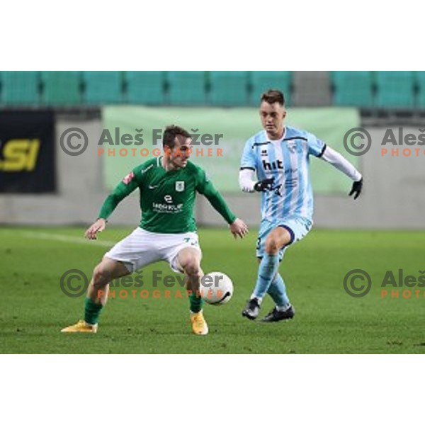  in action during Prva Liga Telekom Slovenije 2020-2021 football match between Olimpija and Gorica in SRC Stozice, Ljubljana, Slovenia on December 19, 2020