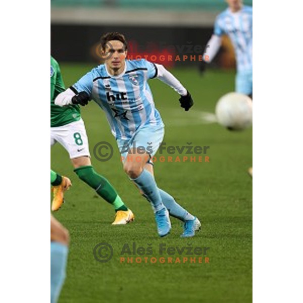  in action during Prva Liga Telekom Slovenije 2020-2021 football match between Olimpija and Gorica in SRC Stozice, Ljubljana, Slovenia on December 19, 2020