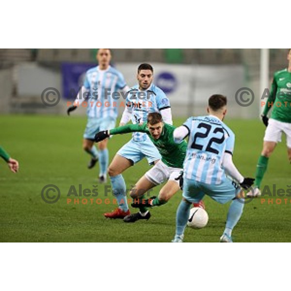  in action during Prva Liga Telekom Slovenije 2020-2021 football match between Olimpija and Gorica in SRC Stozice, Ljubljana, Slovenia on December 19, 2020