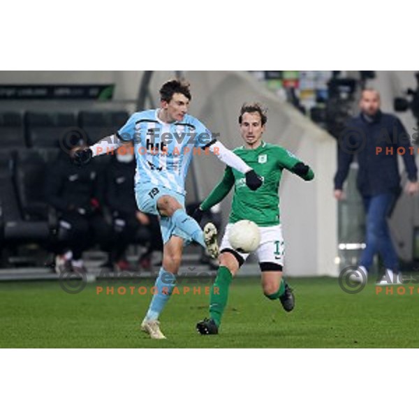 Matgic Fink during Prva Liga Telekom Slovenije 2020-2021 football match between Olimpija and Gorica in SRC Stozice, Ljubljana, Slovenia on December 19, 2020