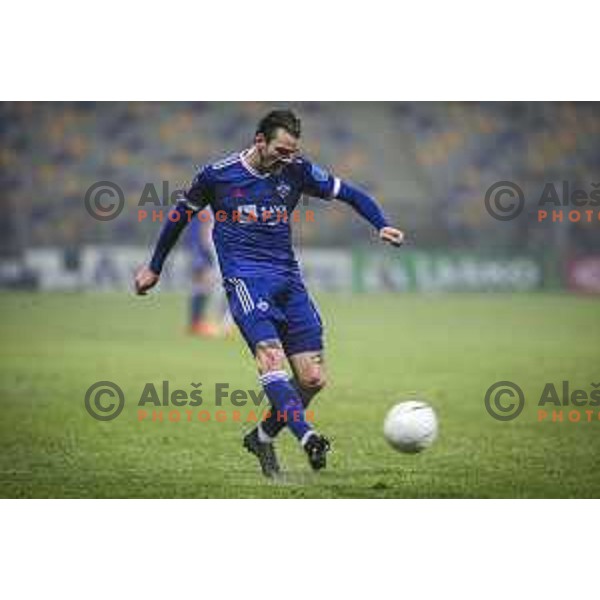Denis Klinar in action during Prva liga Telekom Slovenije football match between Maribor and Aluminij in Ljudski vrt, Maribor, Slovenia on December 20, 2020
