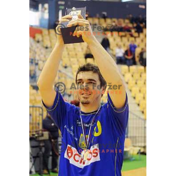 Denis Buntic at the Final of the slovenian handball cup for men 2008 Gold Club - Cimos Koper at Zlatorog hall, Celje 