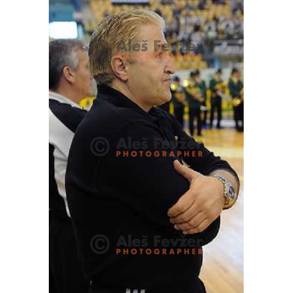 Vojko Lazar at the Final of the slovenian handball cup for men 2008 Gold Club - Cimos Koper at Zlatorog hall, Celje 