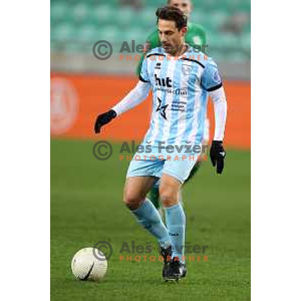 in action during Prva Liga Telekom Slovenije 2020-2021 football match between Olimpija and Gorica in SRC Stozice, Ljubljana, Slovenia on December 19, 2020