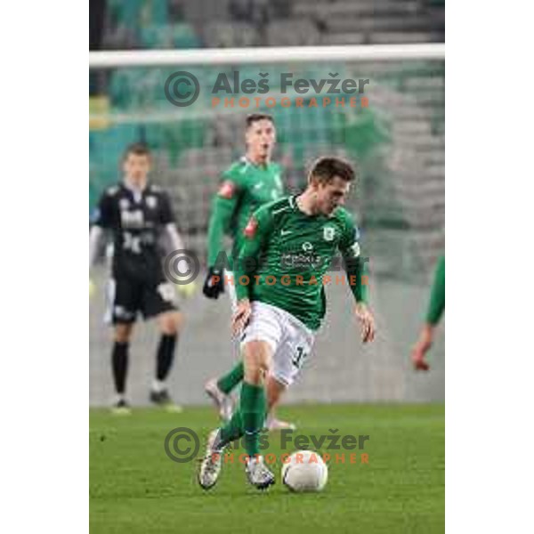 in action during Prva Liga Telekom Slovenije 2020-2021 football match between Olimpija and Gorica in SRC Stozice, Ljubljana, Slovenia on December 19, 2020
