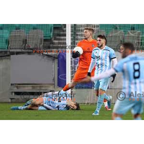 in action during Prva Liga Telekom Slovenije 2020-2021 football match between Olimpija and Gorica in SRC Stozice, Ljubljana, Slovenia on December 19, 2020