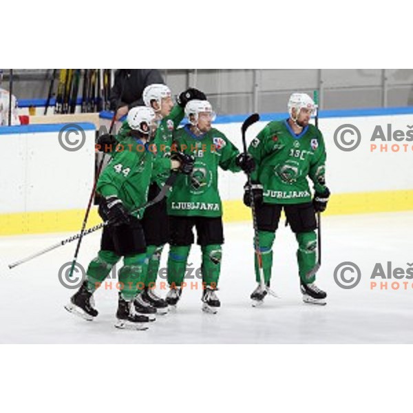 Miha Stebih of SZ Olimpija in action during Alps League ice-hockey match between SZ Olimpija and Rittner Buam in Ljubljana, Slovenia on December 22, 2020