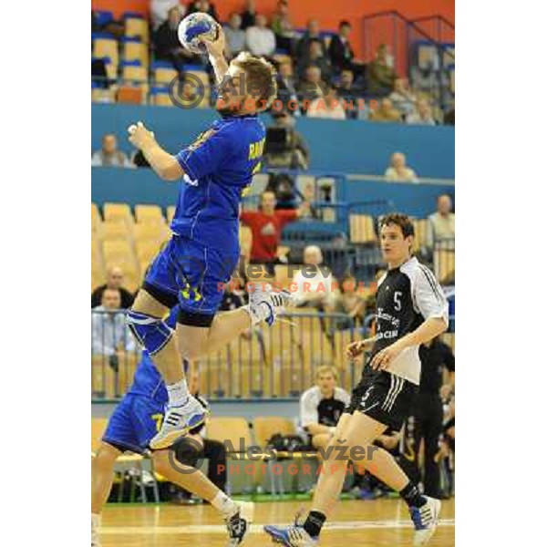 Uros Rapotec at the Final of the slovenian handball cup for men 2008 Gold Club - Cimos Koper at Zlatorog hall, Celje 