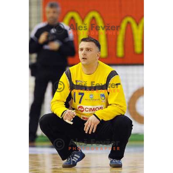 Enid Tahirovic at the Final of the slovenian handball cup for men 2008 Gold Club - Cimos Koper at Zlatorog hall, Celje 