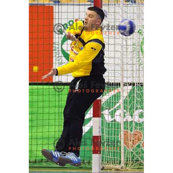 Enid Tahirovic at the Final of the slovenian handball cup for men 2008 Gold Club - Cimos Koper at Zlatorog hall, Celje 