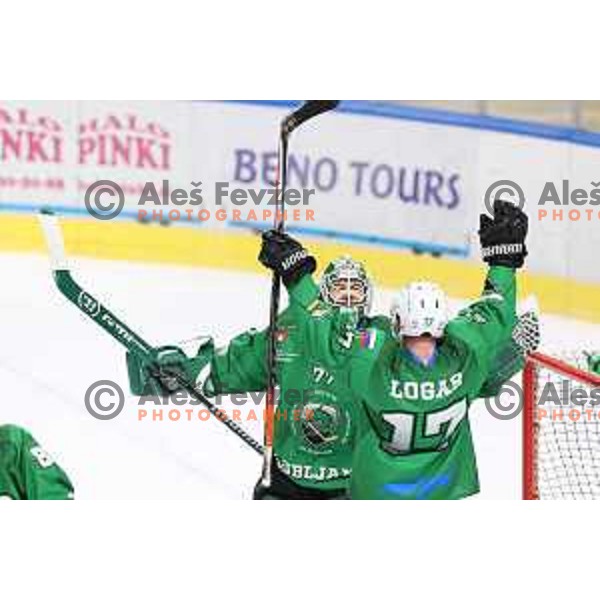 Paavo Holsa of SZ Olimpija in action during Alps League ice-hockey match between SZ Olimpija and Rittner Buam in Ljubljana, Slovenia on December 22, 2020