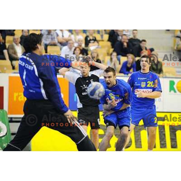 Matjaz Brumen and Mustafa Torlo at the Final of the slovenian handball cup for men 2008 Gold Club - Cimos Koper at Zlatorog hall, Celje 