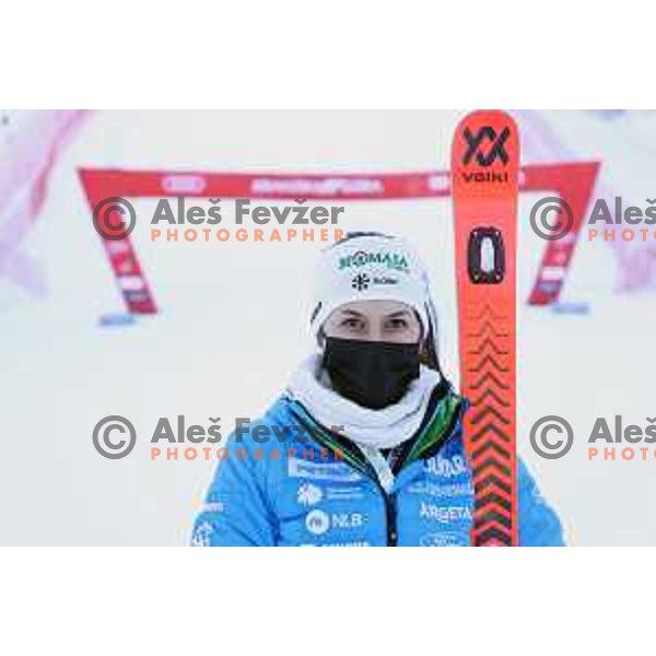 Tina Robnik during AUDI FIS Alpine Ski World Cup, 57.Golden Fox -Zlata Lisica practice on Podkoren course in Kranjska gora, Slovenia on January 15, 2021