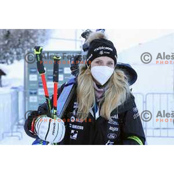 Ana Bucik during AUDI FIS Alpine Ski World Cup, 57.Golden Fox -Zlata Lisica practice on Podkoren course in Kranjska gora, Slovenia on January 15, 2021