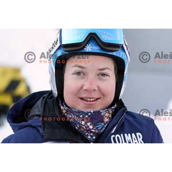 Meta Hrovat during AUDI FIS Alpine Ski World Cup, 57.Golden Fox -Zlata Lisica practice on Podkoren course in Kranjska gora, Slovenia on January 15, 2021