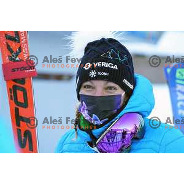 Ilka Stuhec during AUDI FIS Alpine Ski World Cup, 57.Golden Fox -Zlata Lisica practice on Podkoren course in Kranjska gora, Slovenia on January 15, 2021