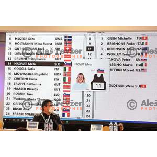 Srecko Vilar at Team captains meeting and draw of starting numbers for AUDI FIS Alpine Ski World Cup Giant Slalom for 57.Golden Fox -Zlata Lisica in Kranjska gora, Slovenia on January 15, 2021