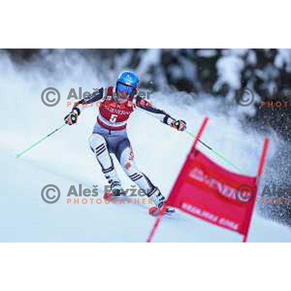 Petra Vlhova (SVK) skiing during first run of AUDI FIS World Cup Giant Slalom, 57.Golden Fox-Zlata Lisica, Kranjska gora, Slovenia on January 16, 2021