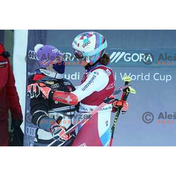 Michele Gisin, third placed at AUDI FIS World Cup Giant Slalom for 57.Golden Fox-Zlata Lisica, Kranjska gora, Slovenia on January 16, 2021