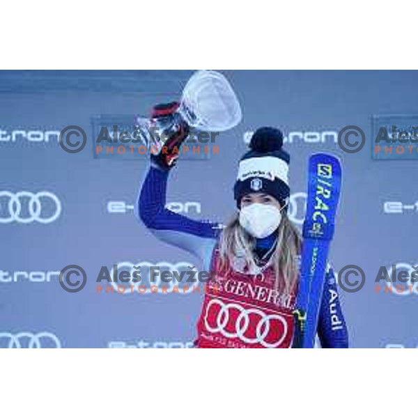 Marta Bassino (ITA), winner of AUDI FIS World Cup Giant Slalom for 57.Golden Fox-Zlata Lisica, Kranjska gora, Slovenia on January 16, 2021