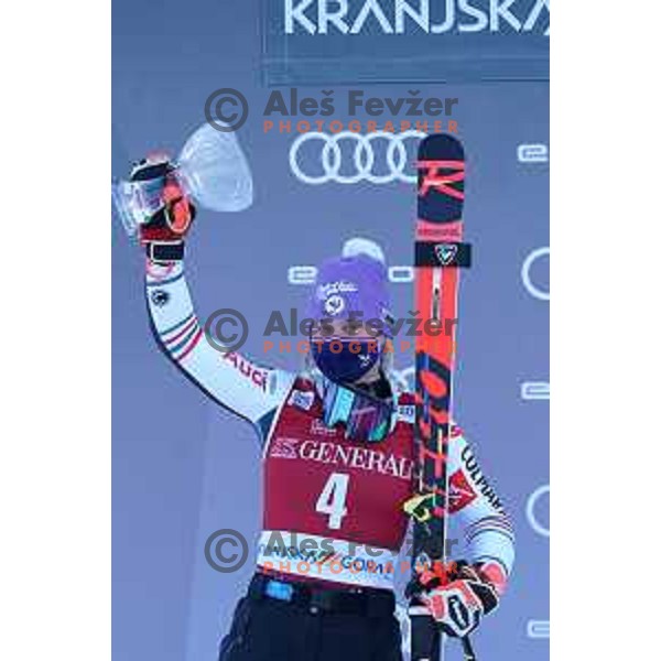 Tessa Worley (FRA) at AUDI FIS World Cup Giant Slalom for 57.Golden Fox-Zlata Lisica, Kranjska gora, Slovenia on January 16, 2021