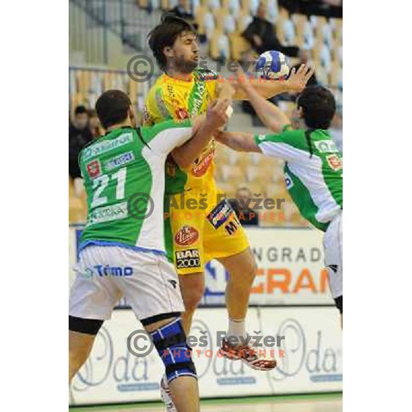Igor Kos at the 3rd place Matoc of the slovenian handball cup for men 2008 Celje Pivovarna Lasko - Trimo Trebnje at Zlatorog hall, Celje 
