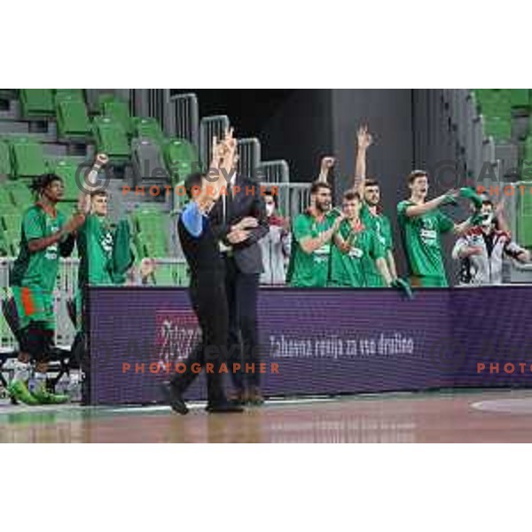 Of Cedevita Olimpija in action during 7days EuroCup basketball match between Cedevita Olimpija (SLO) and Buducnost VOLI (MNE) in SRC Stozice, Ljubljana on January 19, 2021