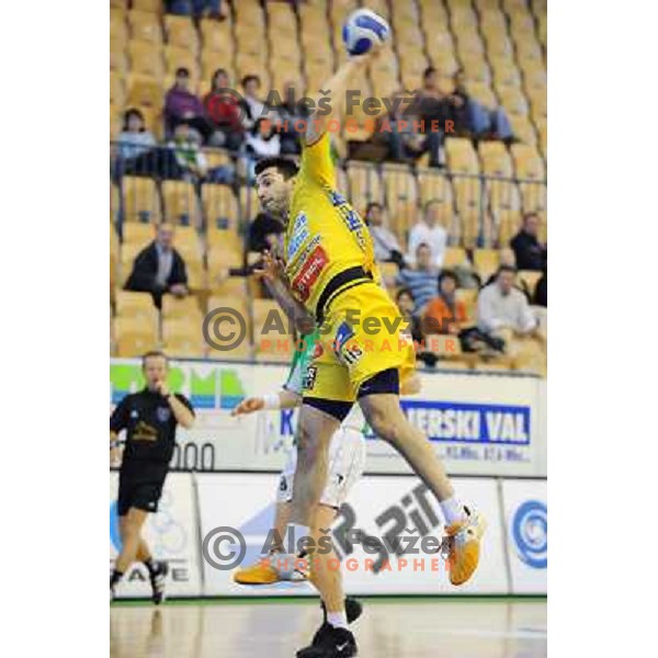 Dragan Gajic at the 3rd place Matoc of the slovenian handball cup for men 2008 Celje Pivovarna Lasko - Trimo Trebnje at Zlatorog hall, Celje 