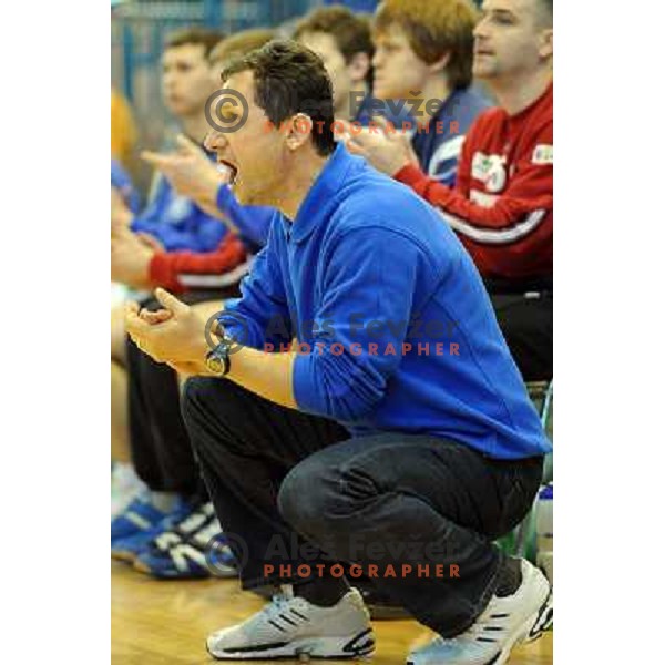 Marko Sibila at the 3rd place Matoc of the slovenian handball cup for men 2008 Celje Pivovarna Lasko - Trimo Trebnje at Zlatorog hall, Celje 