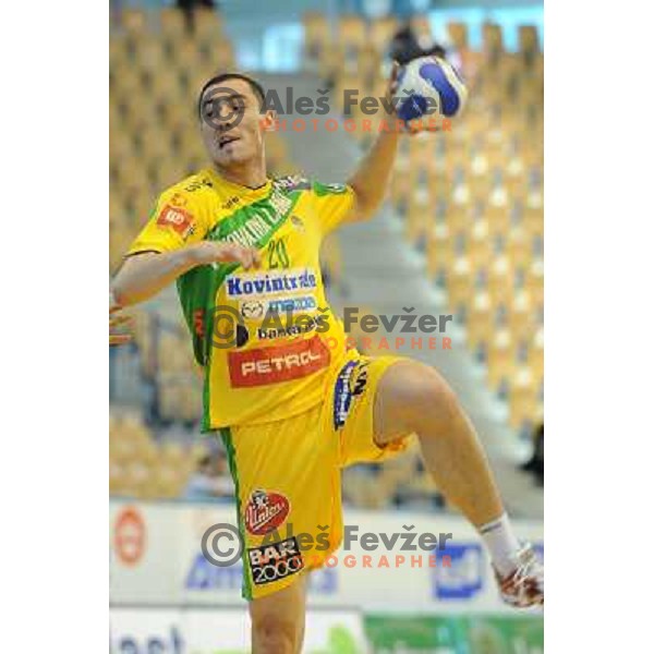 Stojanovic at the 3rd place Matoc of the slovenian handball cup for men 2008 Celje Pivovarna Lasko - Trimo Trebnje at Zlatorog hall, Celje 